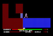 Thexder for TRS-80 Color Computer - Game start.