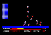 Thexder for TRS-80 Color Computer - Running towards danger...