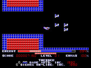 Thexder for Macintosh - Flying towards danger...