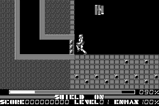 Thexder Macintosh Screenshot: Game start.