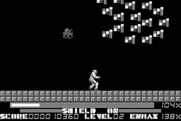Thexder for Macintosh - Preparing for an attack from above.