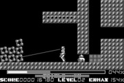 Thexder for Macintosh - Trapped in a corner.