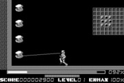 Thexder for Macintosh - Shoot these things to restore energy.