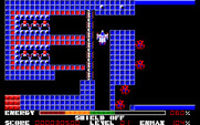 Thexder for PC-8800 Series - Parts of each level require that you transform to fly through them.