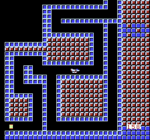 Thexder NES / Famicom Screenshot: Navigating a maze...