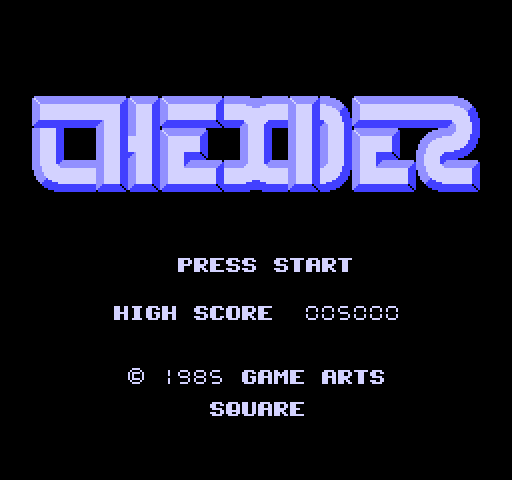 Thexder NES / Famicom Screenshot: Title screen.