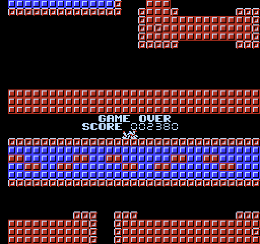 Thexder NES / Famicom Screenshot: Game over.