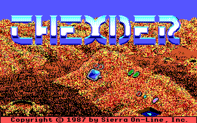 Thexder IBM PC/Compatibles Screenshot: Title screen.