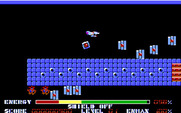 Thexder for IBM PC/Compatibles - Flying past enemies in plane formation.