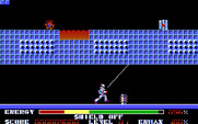 Thexder for IBM PC/Compatibles - Attempting to blast enemies...