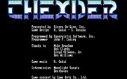 Thexder for IBM PC/Compatibles - Game credits.