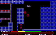 Thexder for IBM PC/Compatibles - Flying through the maze.