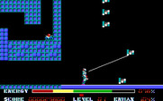 Thexder for IBM PC/Compatibles - Enemies sometimes attack in great numbers.