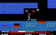 Thexder for IBM PC/Compatibles - Trapped! These enemies drain your energy quickly.