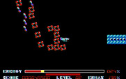 Thexder for IBM PC/Compatibles - Flying away from numerous enemies!