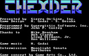Thexder for IBM PC/Compatibles - Game credits.