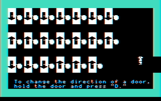Think Quick! IBM PC/Compatibles Screenshot: Grab some doors for your castle!