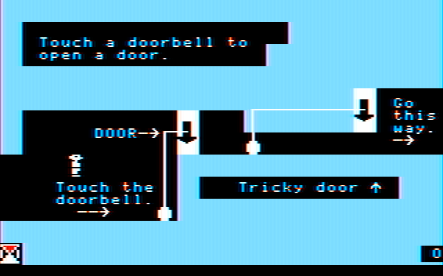 Think Quick! IBM PC/Compatibles Screenshot: One of the Knight School screens.