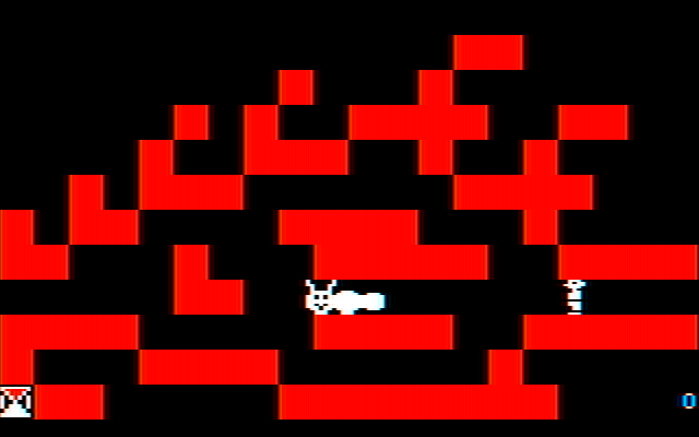 Think Quick! IBM PC/Compatibles Screenshot: This castle has a lot of convoluted passages...