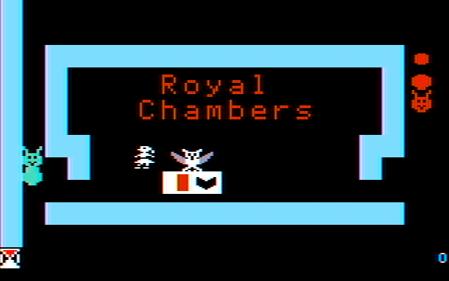 Think Quick! IBM PC/Compatibles Screenshot: Welcome to the Royal Chambers!