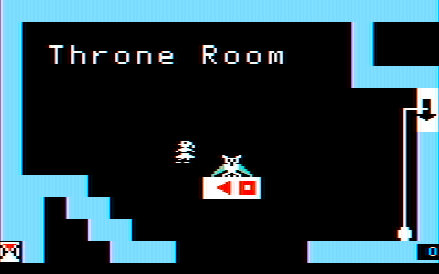 Think Quick! IBM PC/Compatibles Screenshot: Starting the Throne Room level.