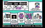 Think Quick! for IBM PC/Compatibles - The main menu.
