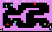 Think Quick! for IBM PC/Compatibles - Inside a slime worm belly.