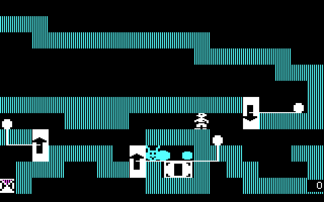Think Quick! IBM PC/Compatibles Screenshot: More slime worms to distract...