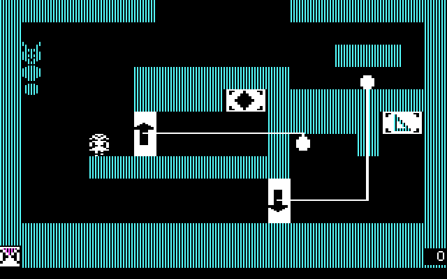 Think Quick! IBM PC/Compatibles Screenshot: One of the easier puzzles...
