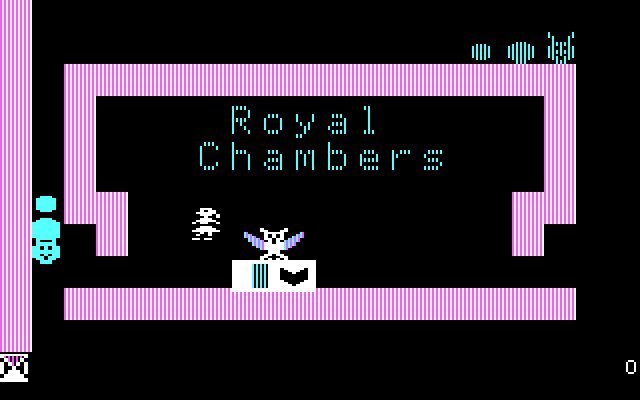 Think Quick! IBM PC/Compatibles Screenshot: Welcome to the Royal Chambers!