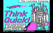 Think Quick! for IBM PC/Compatibles - Title screen.