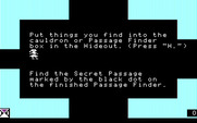 Think Quick! for IBM PC/Compatibles - The first castle provides a few hints...