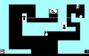 Think Quick! for IBM PC/Compatibles - Touch doorbells to open or close doors.