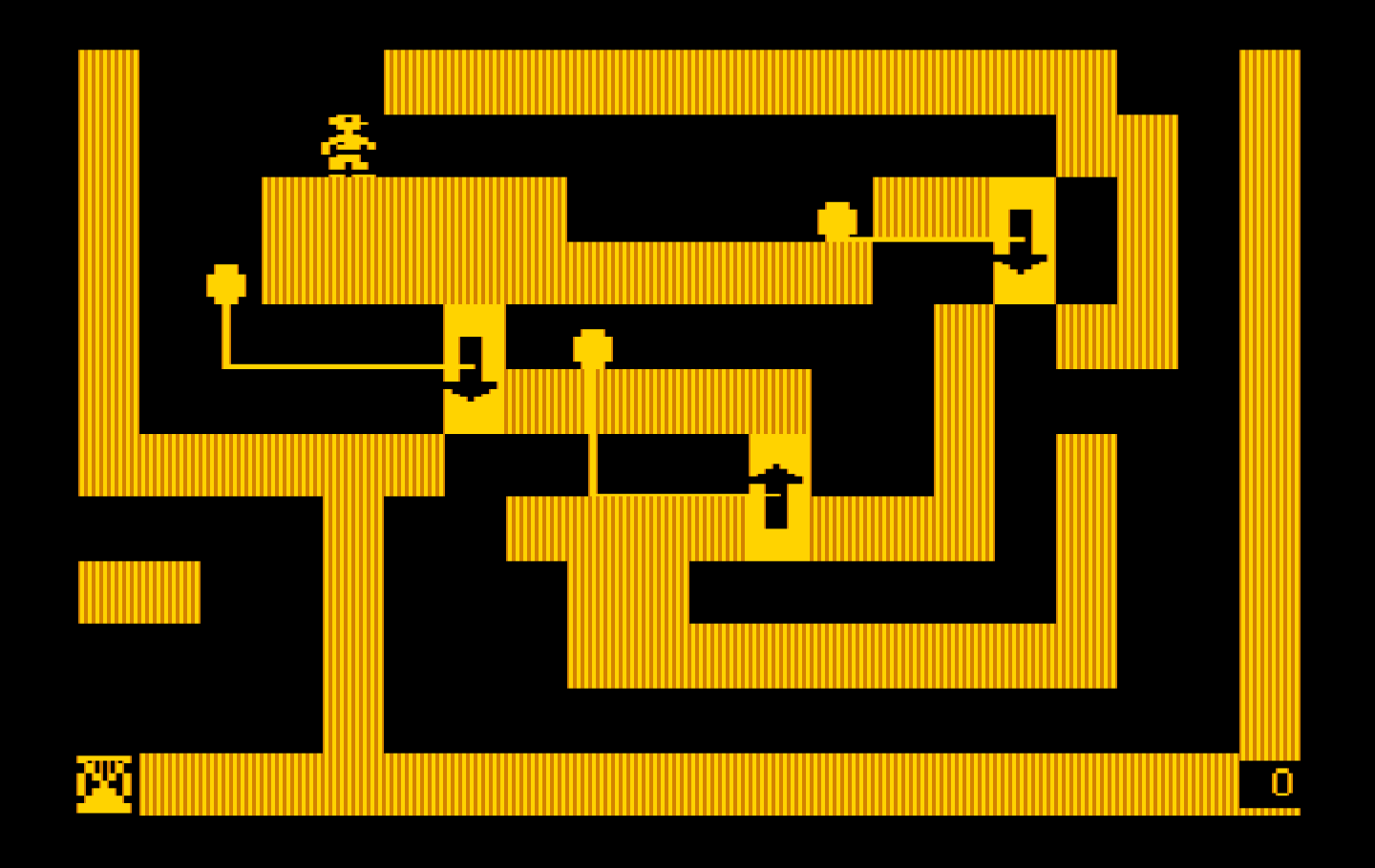 Think Quick! IBM PC/Compatibles Screenshot: A tricky looking maze...