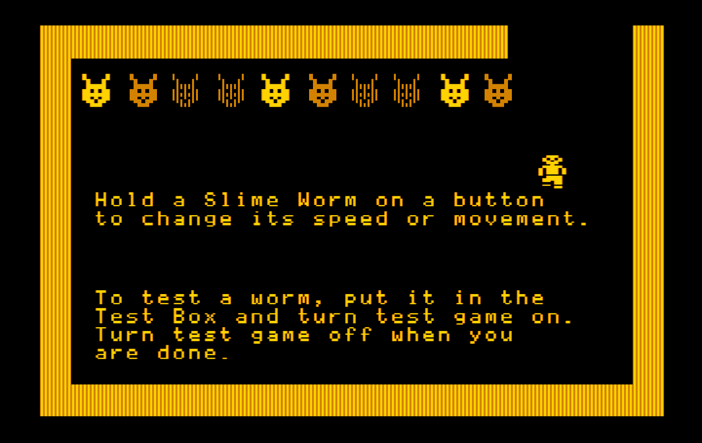 Think Quick! IBM PC/Compatibles Screenshot: Place some slime worms in your castle...