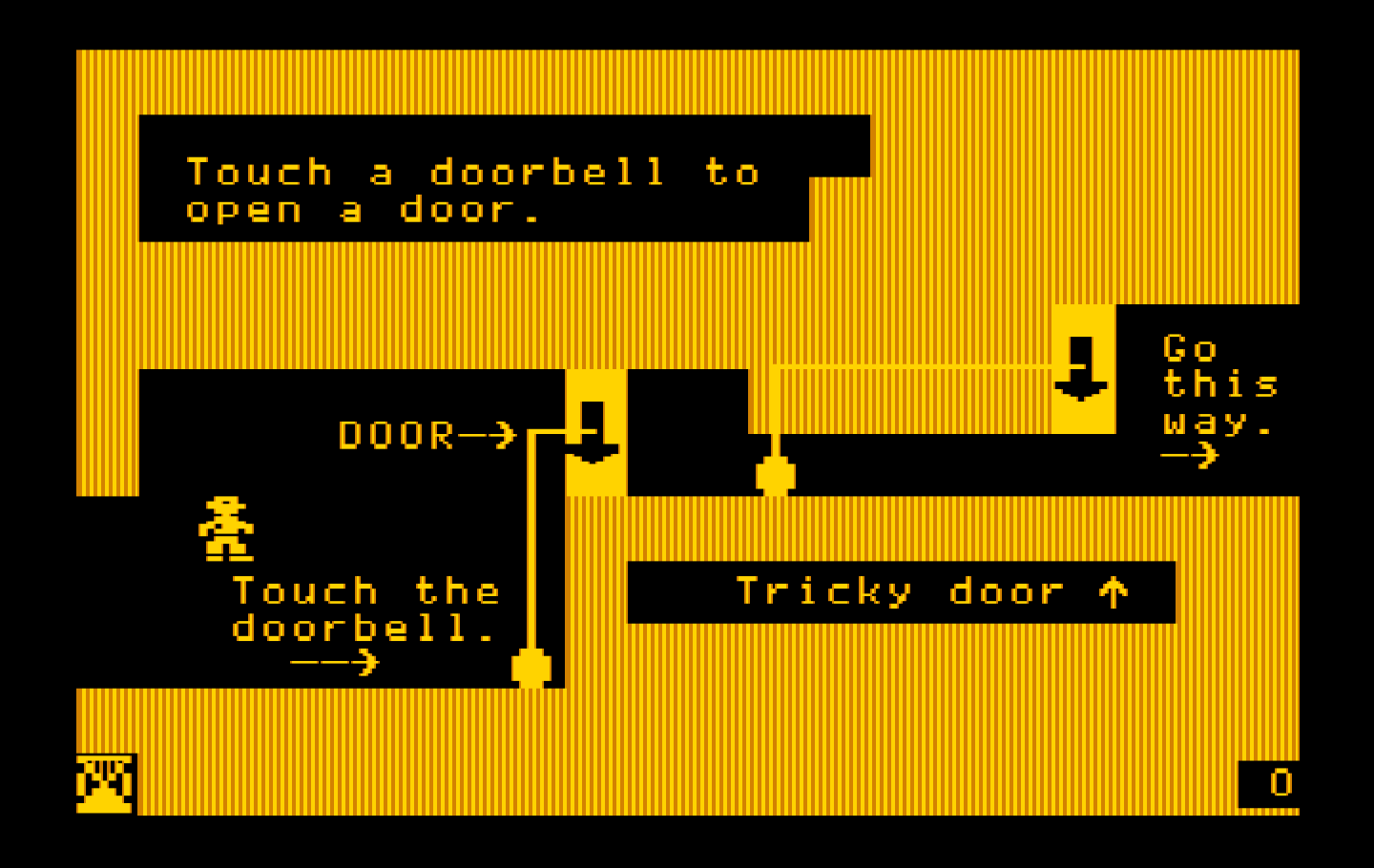 Think Quick! IBM PC/Compatibles Screenshot: The first instruction screen...