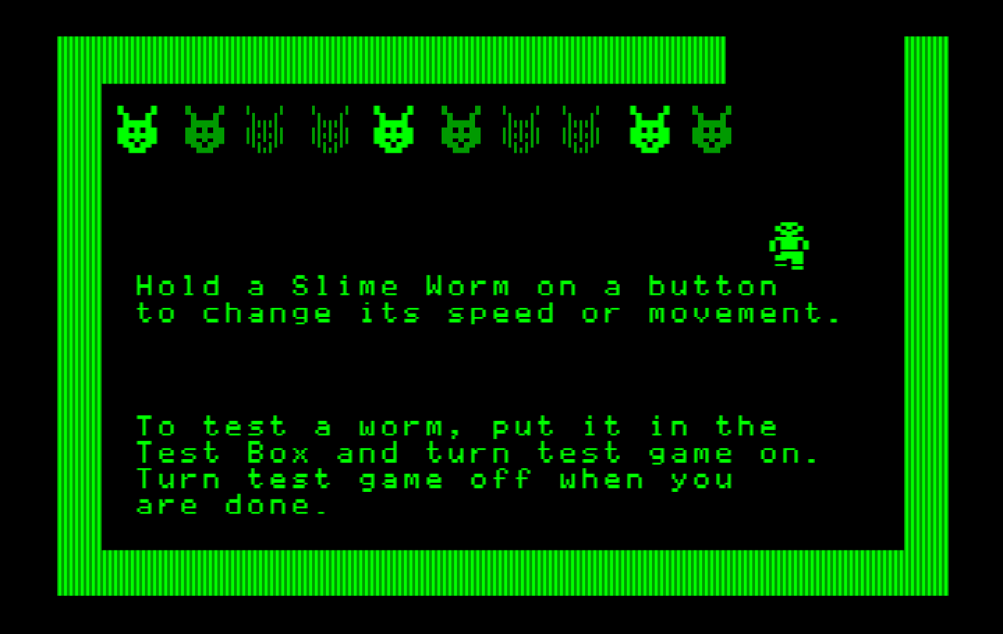 Think Quick! IBM PC/Compatibles Screenshot: Place some slime worms in your castle...
