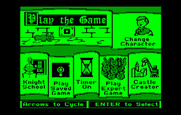 Think Quick! for IBM PC/Compatibles - The main menu.