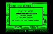 Think Quick! for IBM PC/Compatibles - Select the game to play.