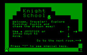 Think Quick! for IBM PC/Compatibles - Use the Knight School to learn how to play the game.