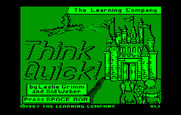 Think Quick! for IBM PC/Compatibles - Title screen.
