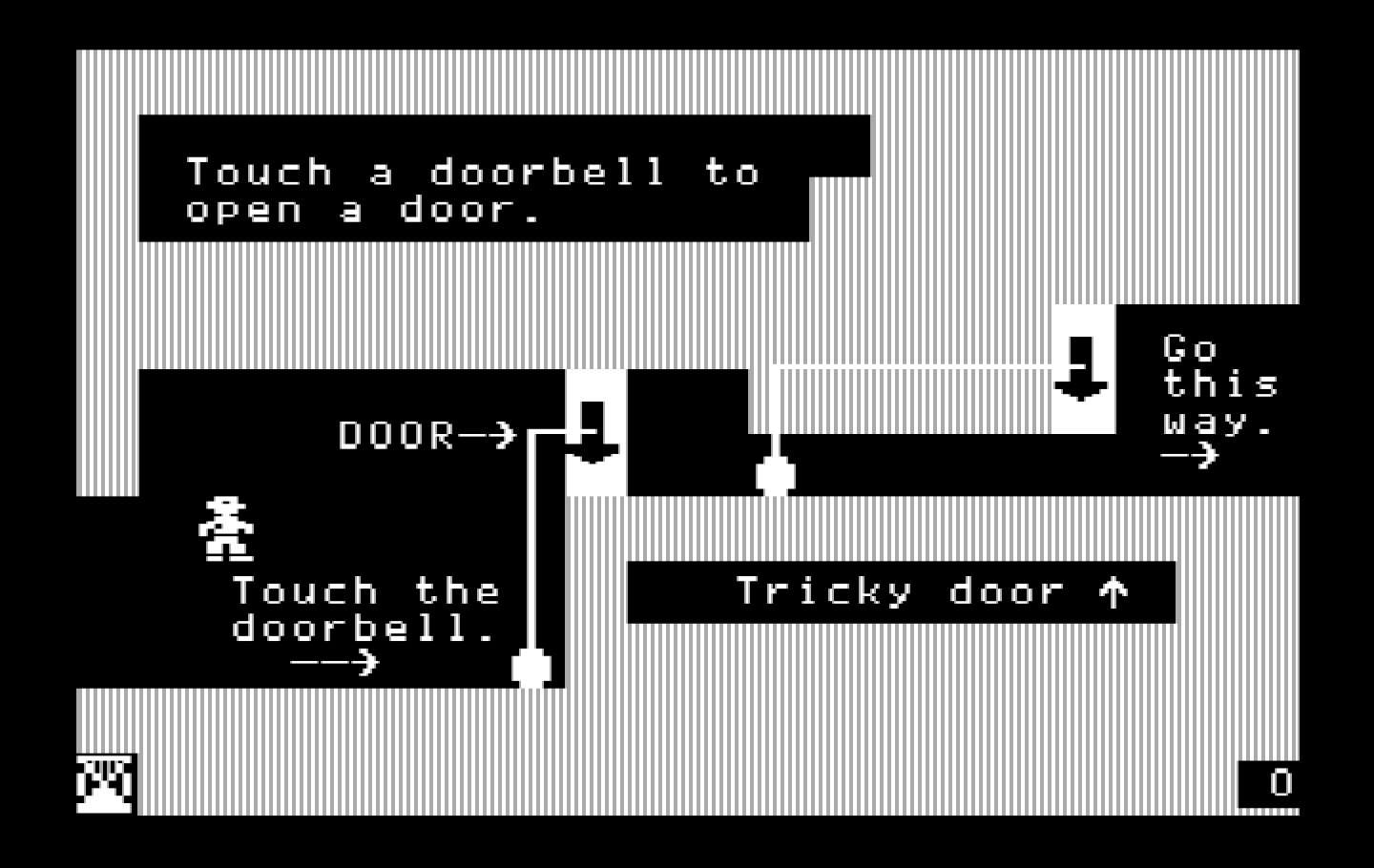 Think Quick! IBM PC/Compatibles Screenshot: The first instruction screen...