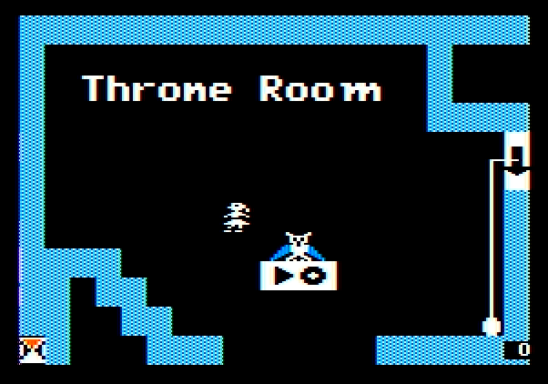 Think Quick! Apple II Screenshot: The owl leaves the panel code at the start of each game.