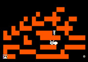 Think Quick! for Apple II - Watch out, slime worms move fast here!