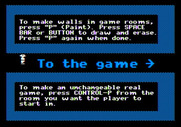 Think Quick! for Apple II - Go to the game when you're ready to test your masterpiece.