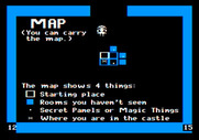 Think Quick! for Apple II - Here's the in-game map.