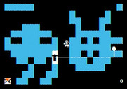 Think Quick! for Apple II - Some sections of castle form shapes, like this slime worm room.