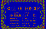 Wizard Warz for IBM PC/Compatibles - The roll of honour.