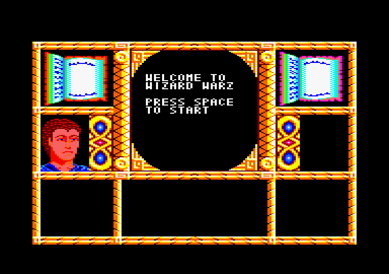 Wizard Warz Amstrad CPC Screenshot: Welcome to Wizard Warz!