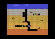 Dig Dug for Atari 5200 - The game gets faster as it progresses.